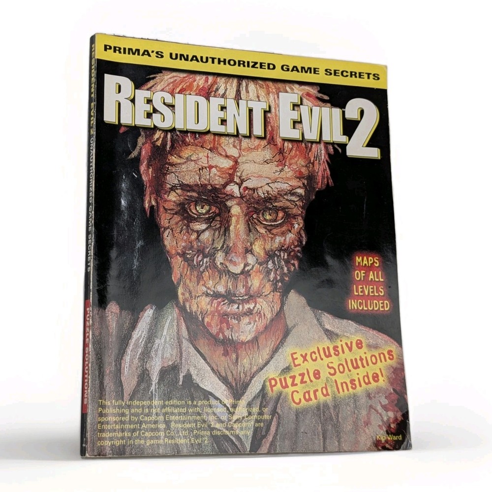 Resident Evil 2 Prima's Unauthorized Game Secrets Guide All Maps 1997 PS1 PSX
