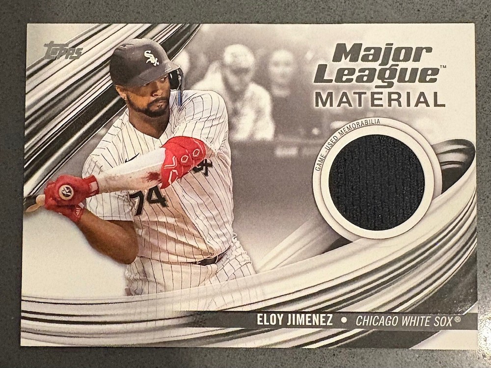 2023 Topps Series 1 Eloy Jimenez MLB Jersey Relic Card #MLM-EJ