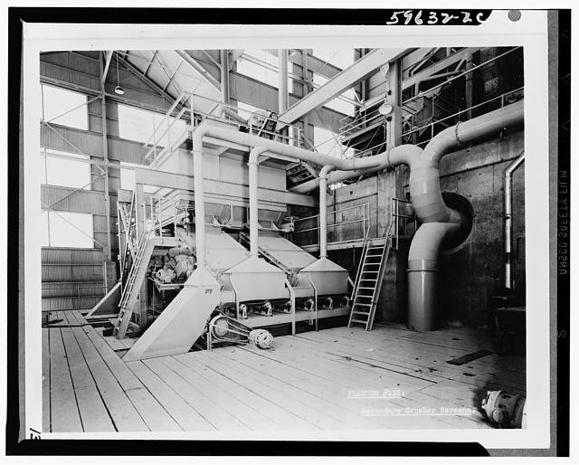 Photo:Industrial Plant Interior 1910s Machinery Conveyors Pipes Ladders
