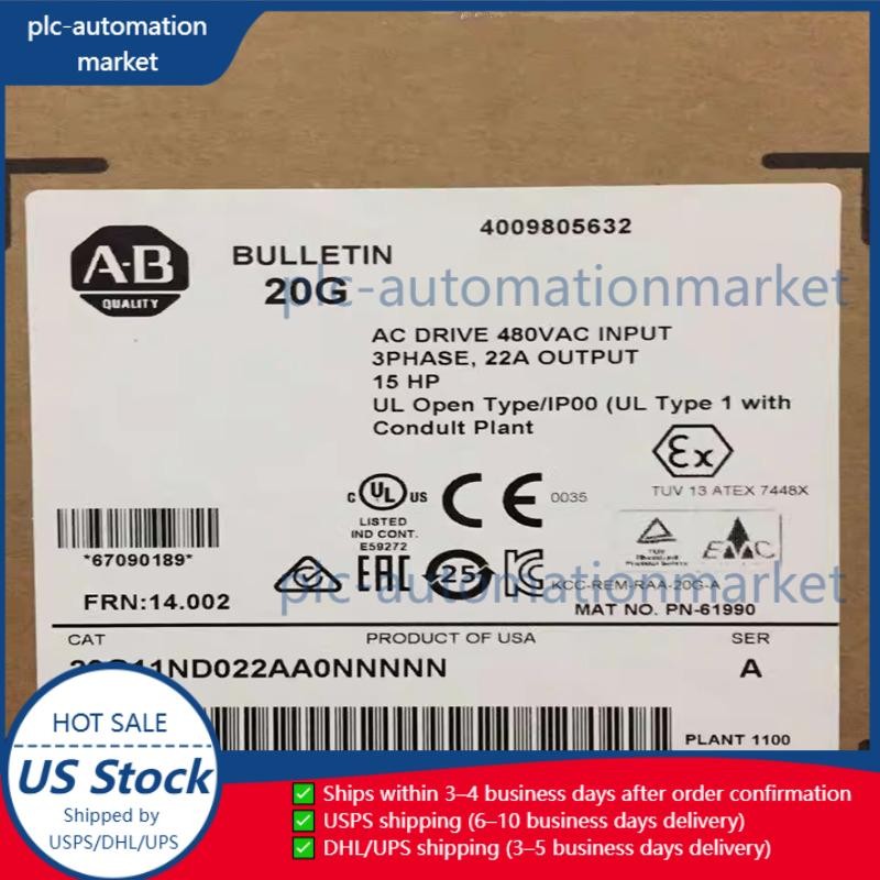 Allen-Bradley  Original Genuine Inverter 20G11ND022AA0NNNNN US Free Tax