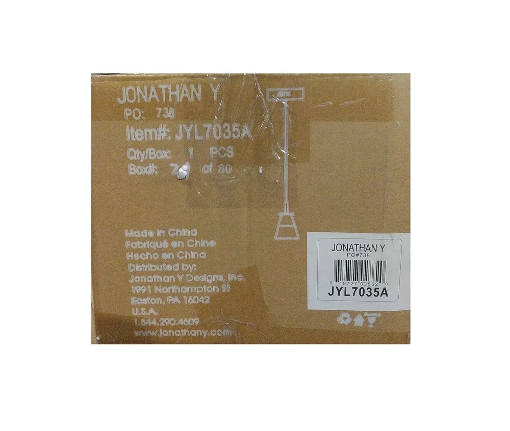 Jonathan Y Alain 5-inch Adjustable Chrome LED Pendant Light