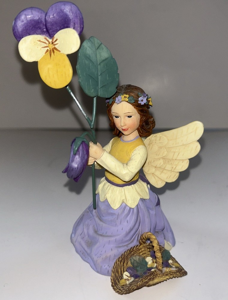 Wildflower Angels Violas for Loving Thought DEMDACO Kathy Killip 2001 Figurine
