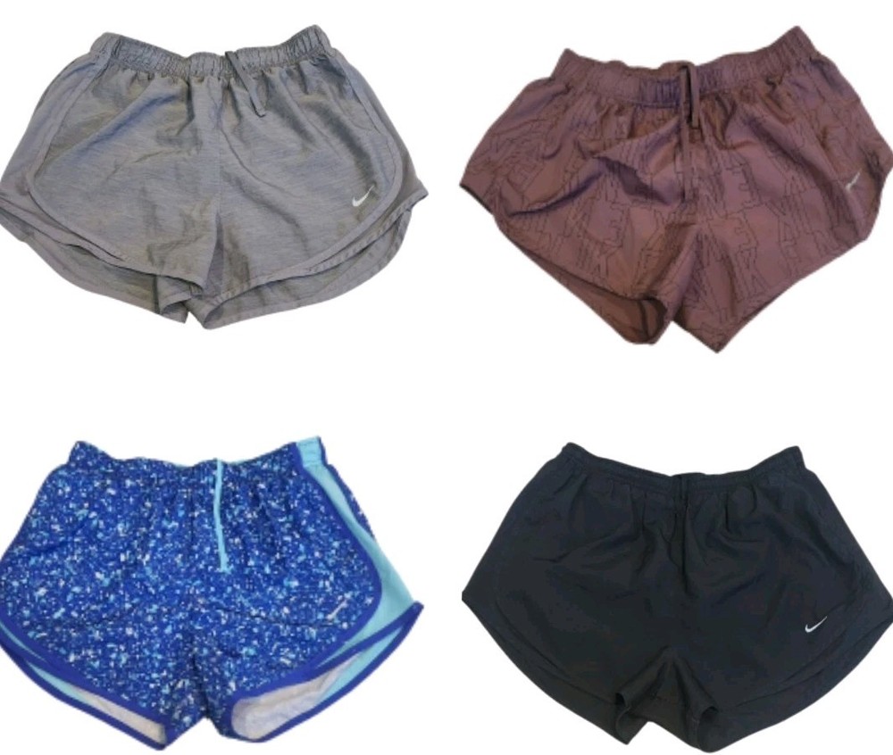 Nike Dri-Fit Bundle Lot Of 4 Drawstring Lined Tempo Running Shorts! Size M