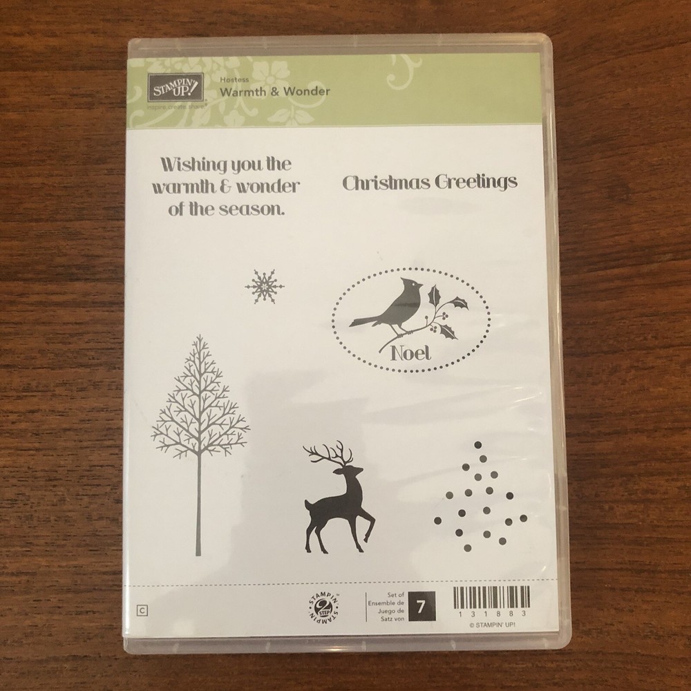 Stampin Up WARMTH & WONDER Stamp Set Christmas Cardinal Deer Tree