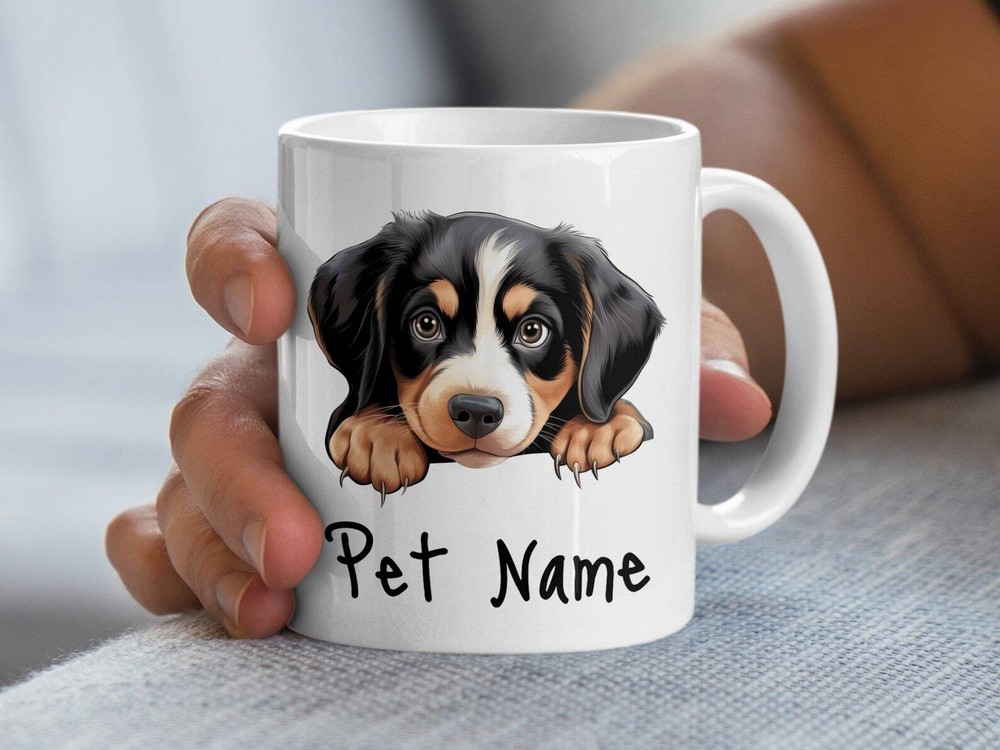 Custom Dog Mug Personalized Pet Name Coffee Cup Puppy Lover Gift Animal Themed D