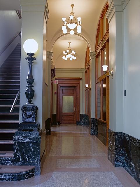 Interior hall,Federal Building,Grand Island,Nebraska,NE,Carol Highsmith,2007