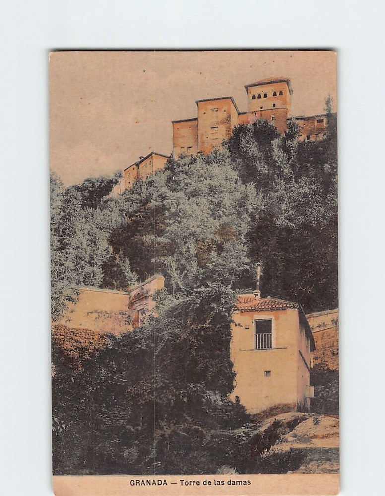 Postcard Torre de las Damas Granada Spain