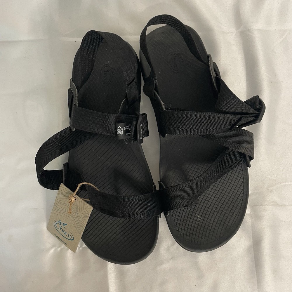 Chaco Lowdown 2 Adjustable Sandal Black Toe Loop Heel Strap Men's Size 10