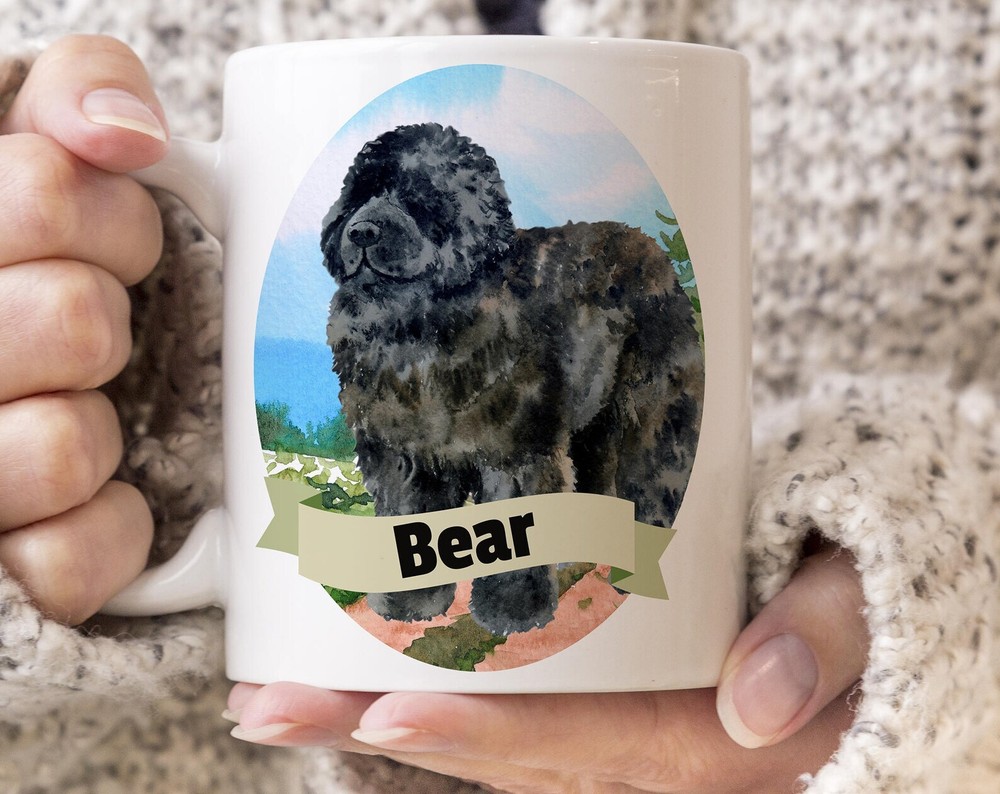 Newfoundland Custom Dog Mug Get Your Dogs Name On A Mug Dog Breed Mug Great Gift