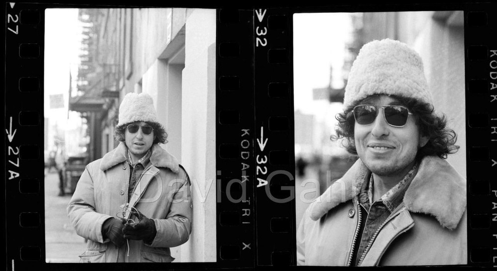 '71 Bob Dylan 4th St Manhattan NYC Original Gahr Music 35mm 2 Negative Lot B785