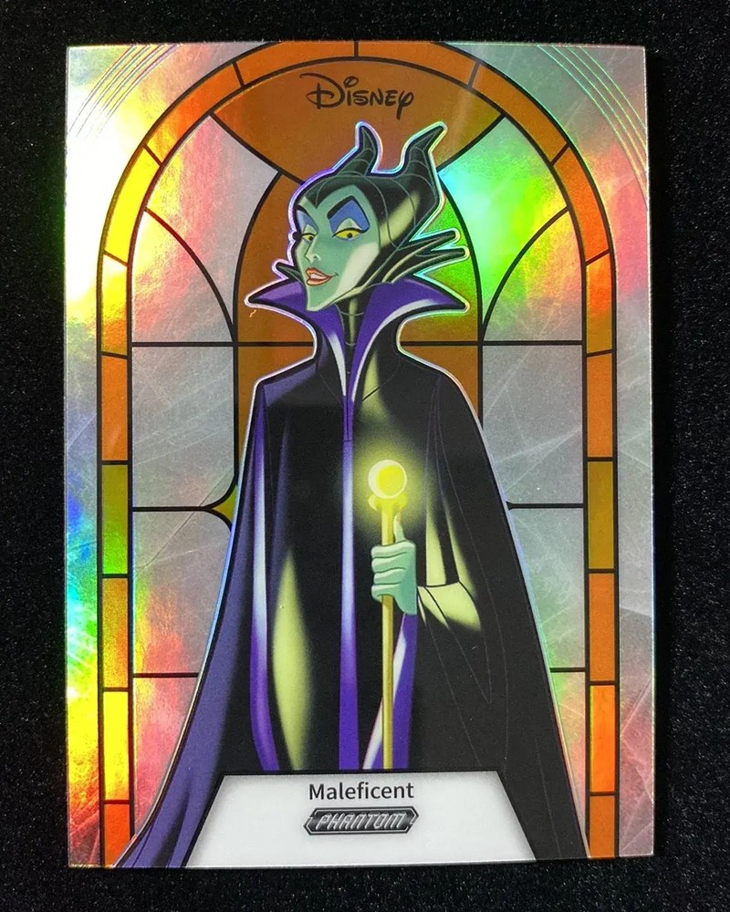 2025 Kakawow Phantom Disney Stained Glass Orange #PD-GLO-26 Maleficent 11/50 J55