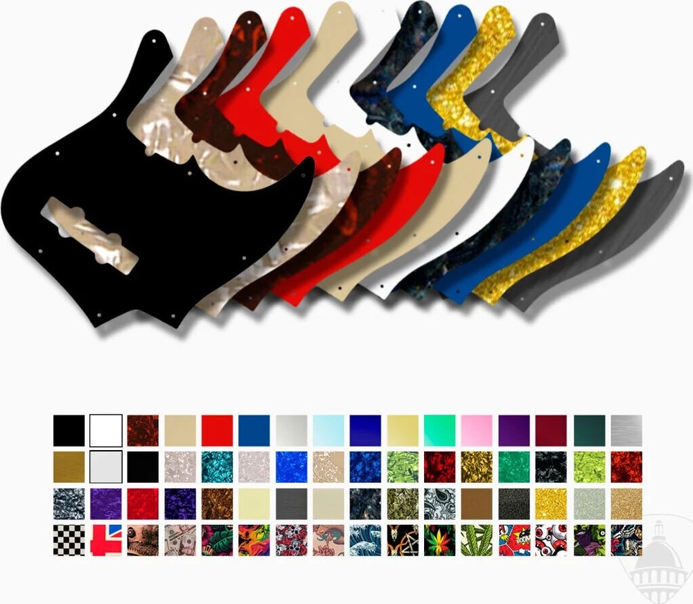 WD Custom Pickguard For Fender American Deluxe 21 Fret Jazz Bass