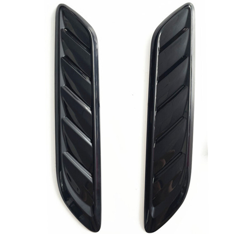 Car Hood Vent Scoop Kit Air Flow Intake Cover Front Bonnet Universal Decorative