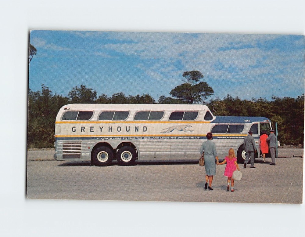 Postcard Greyhound Super Scenicruiser Bus