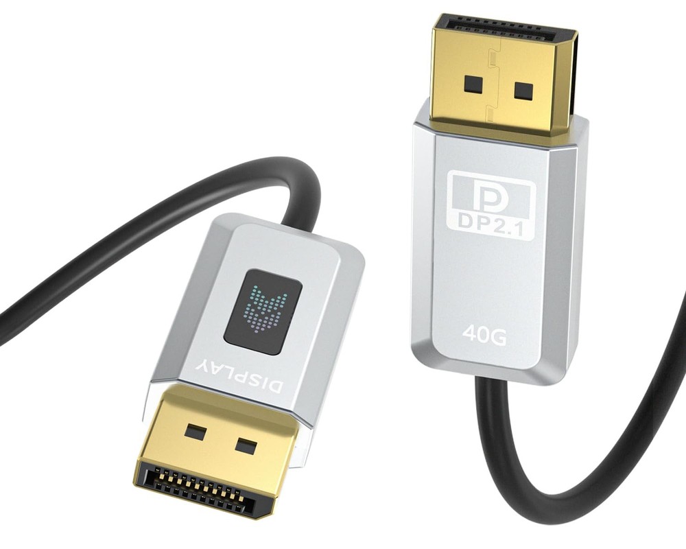Ultra HD Fiber Optic DisplayPort 2.1 Cable 16K 8K 4K 40Gbps High-Speed DP 2.1