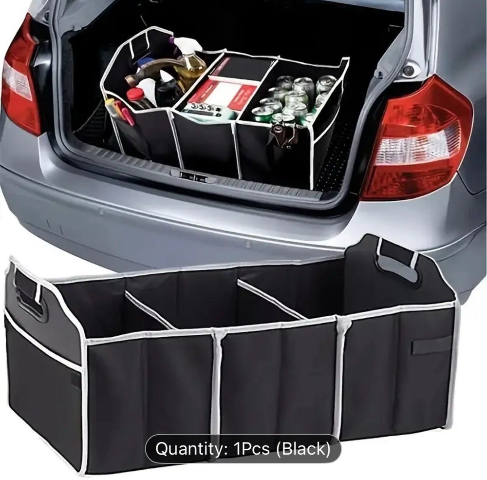 1pc Universal Foldable Waterproof Car Trunk Organizer Auto Storage Bag