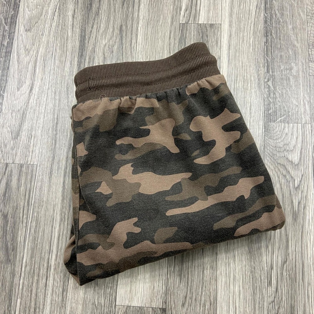 PRIMARK Elastic Tie Waist High Rise Brown Camo Jogger Pants Men's Size Medium
