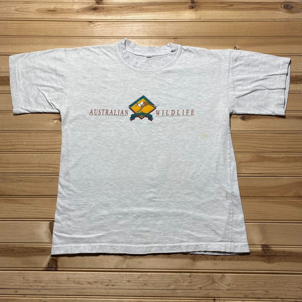 Vintage 90s Australian Wildlife Red Kangaroo Graphic Souvenir T-Shirt - Large