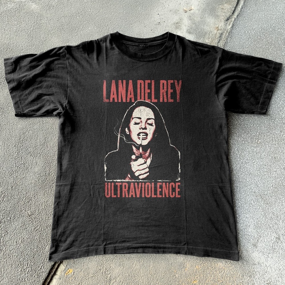 NEW! Lana Del Rey Ultraviolence Graphic Unisex Black T-shirt Size S-5XL