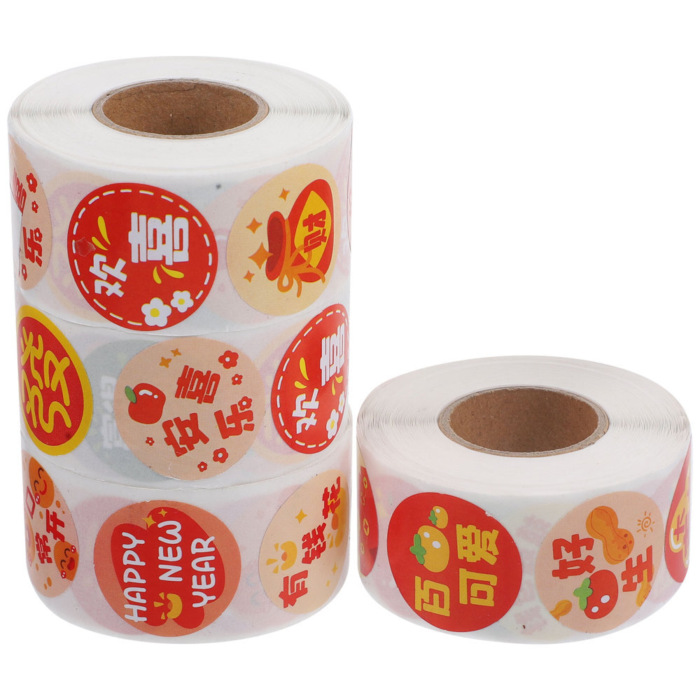 4 Rolls Scrapbook Stickers Cartoon Assorted Color Baby