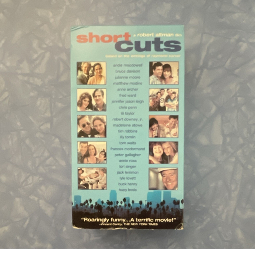 Video Line Home Video Short Cuts VHS Tape Drama Comedy R 1993 Altman Full Screen
