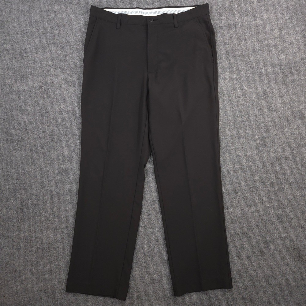 FootJoy Performance Golf Pants 36X32 Black Chinos Straight Leg Stretch Preppy