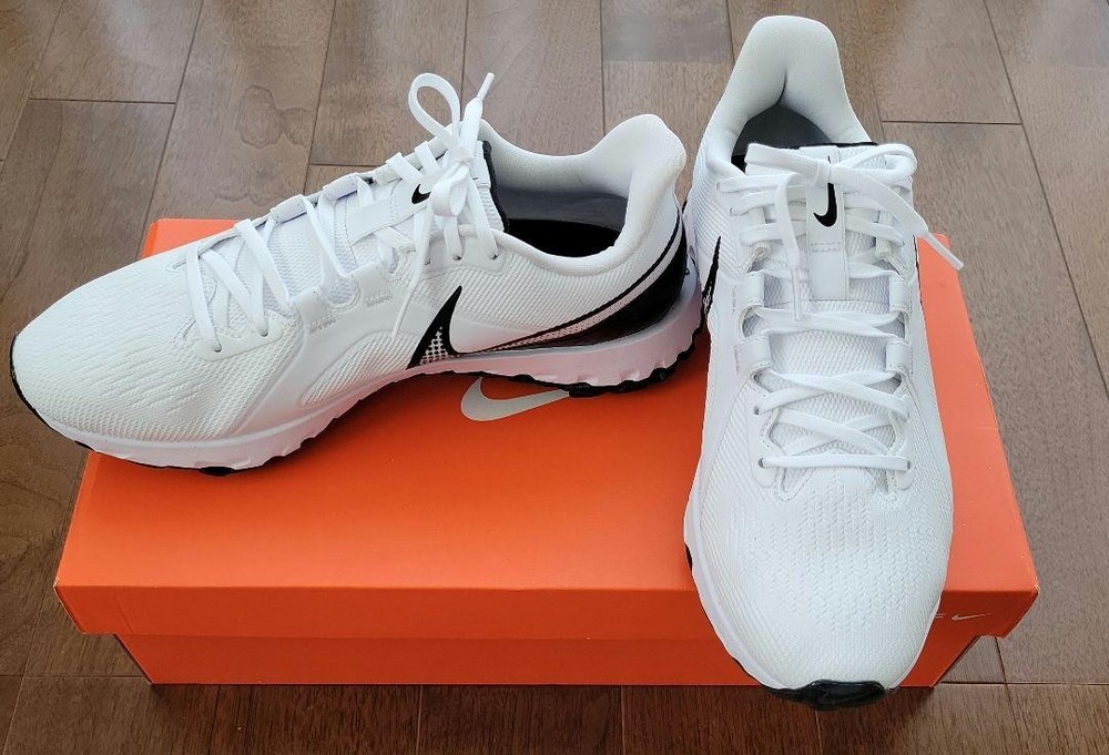 Nike React Infinity Pro Golf Shoes Men's US 10 White Black Pre-Owned