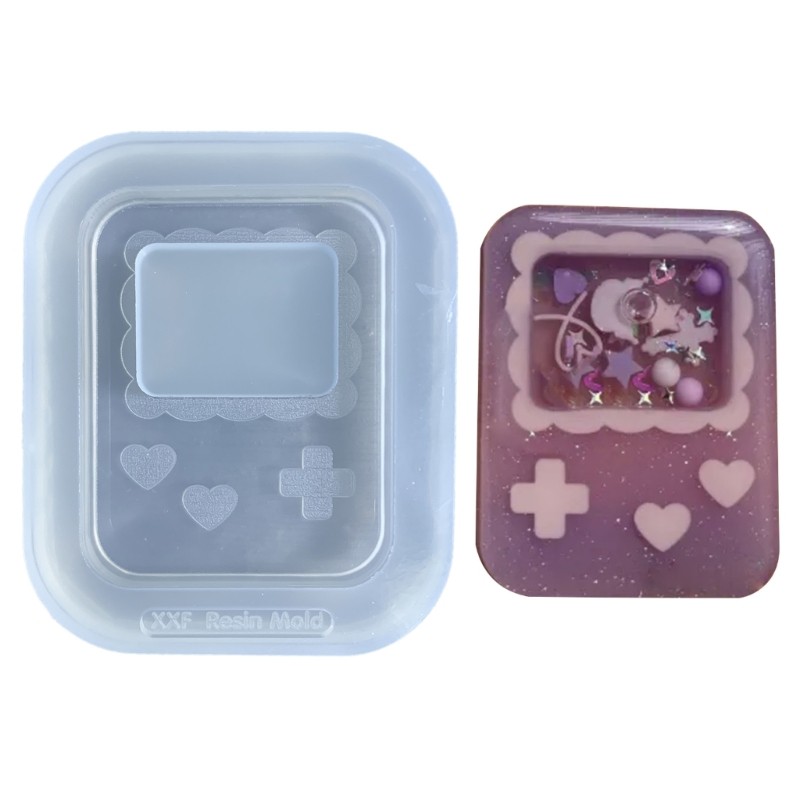 Epoxy Resin Game Console Quicksand Hollow Shaking Cup Pendant Mold