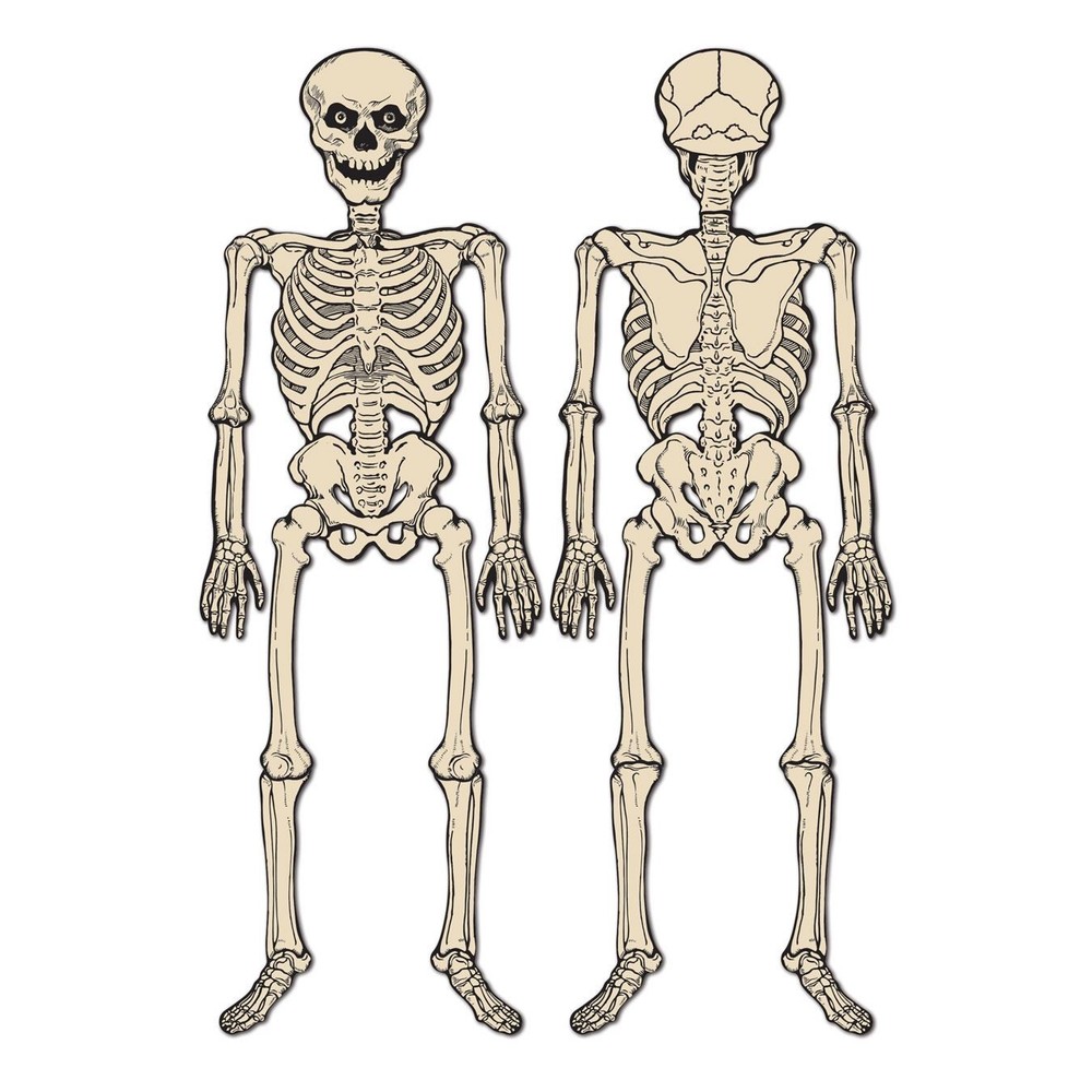 Vintage Beistle Jointed Skeleton Halloween Party Decoration