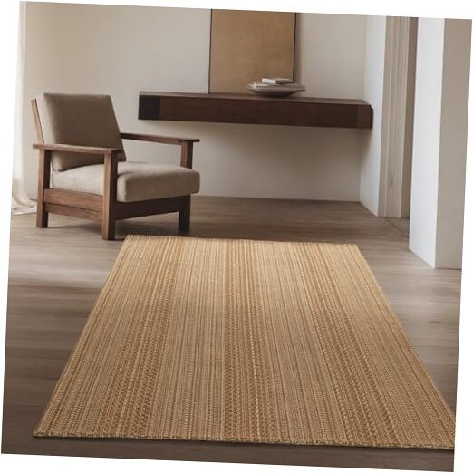 3x5 ft Area Rug - Machine Washable Non-Slip Boho Rug for Living Room, Woven
