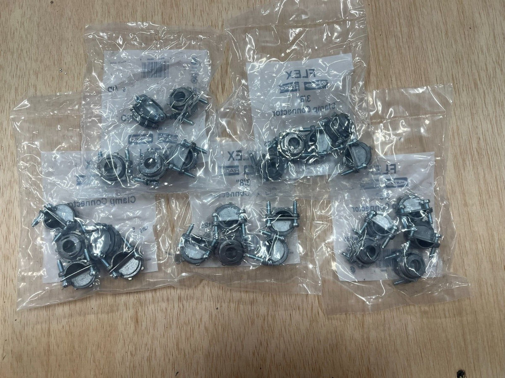 3/8 Flex Connector for MC / AC / BX / FMC, Lot of 25. QUANTITY DISCOUNT-image