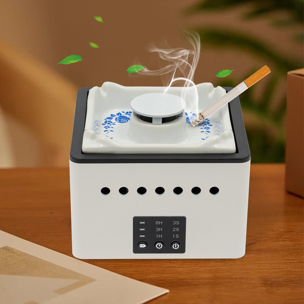 2-in-1 Smoke Grabber Smokeless Ashtray  Cigarette Odor Eliminator Air Purifier