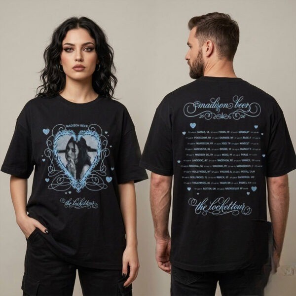 Madison Beer The Locket Tour 2026 T-Shirt - Exclusive 2-Sided Concert Merch