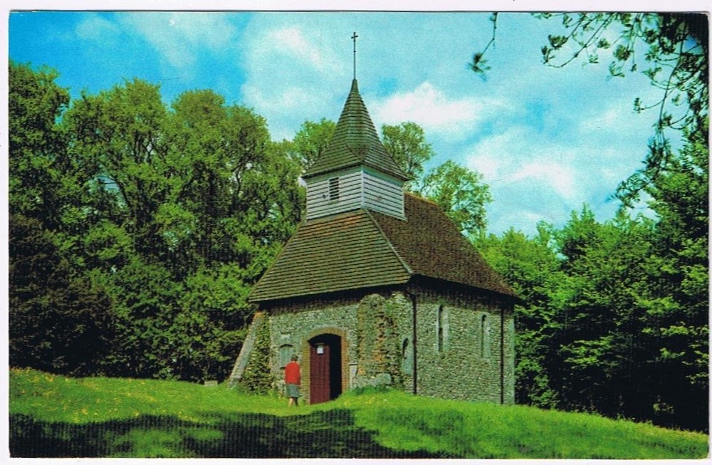 Postcard Lullington Church Smallest In England