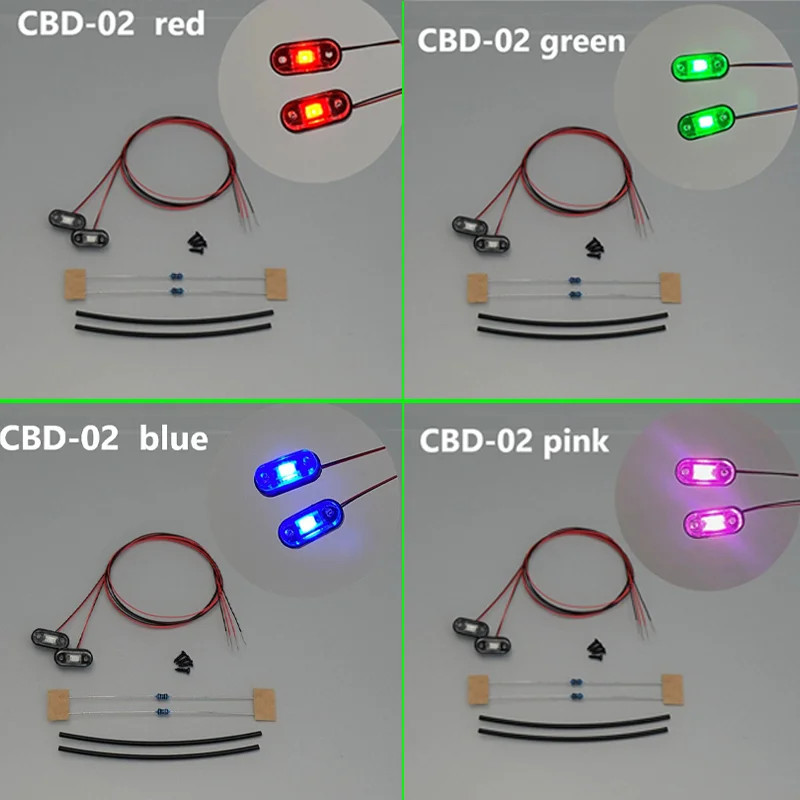 LED Contour Lamp Side Lights for 1/14 Tamiya RC Truck SCANIA 770S VOLVO Car