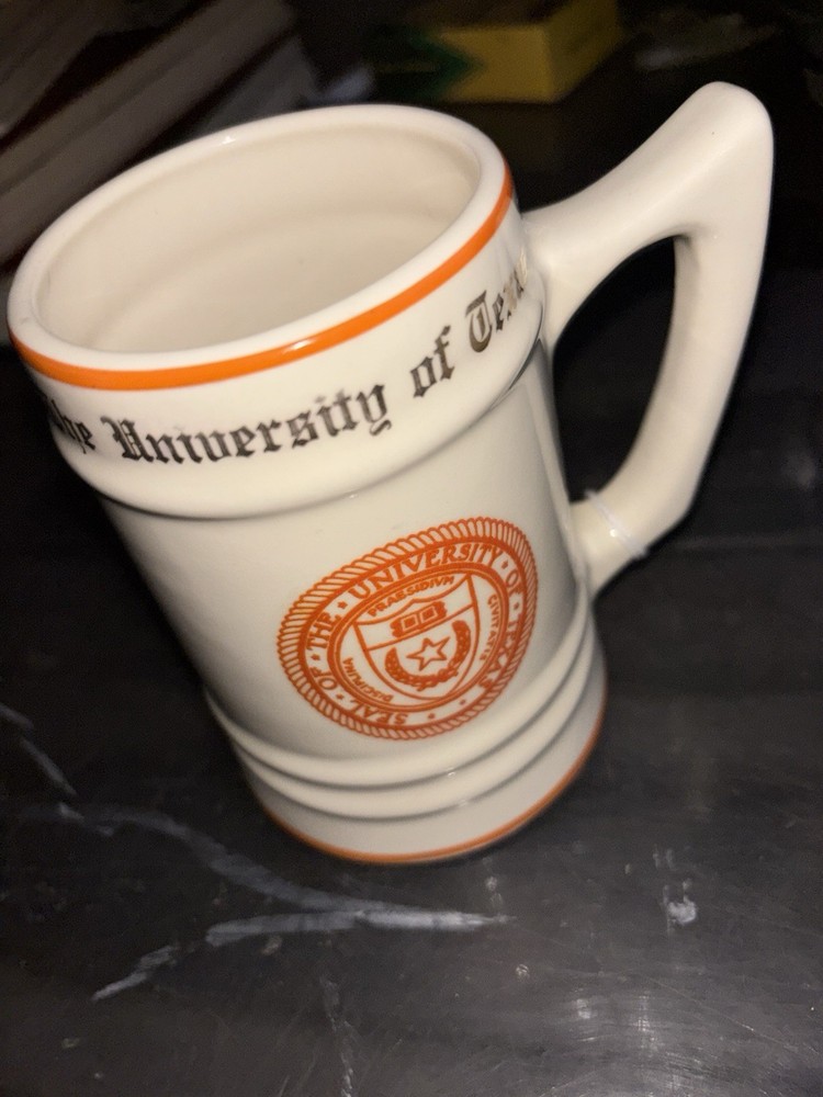 University Of Texas Ceramic Mug Gulf Group Co. Life Insurance. UT Longhorns