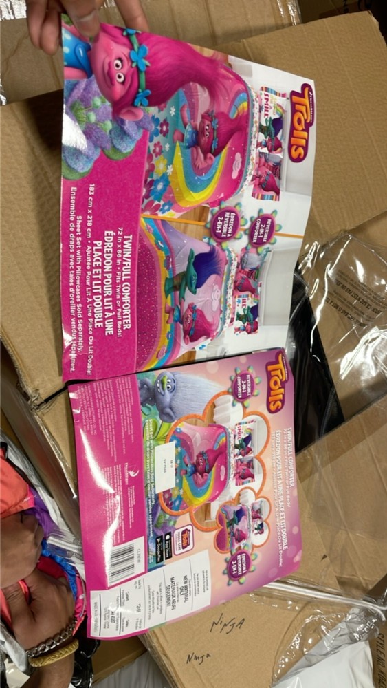 Openbox Trolls Sheet Set for Kids - Twin Bedding Set - 4pcs