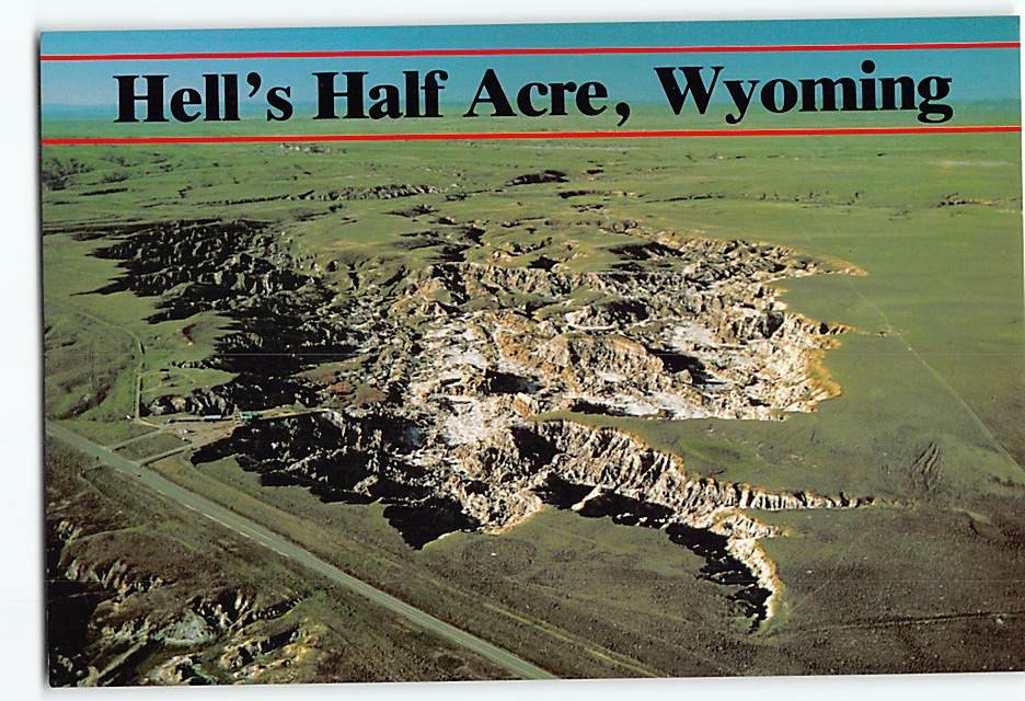 Postcard Hell's Half Acre Wyoming USA