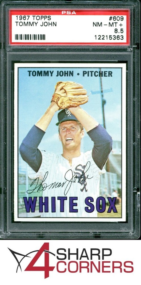 1967 Topps #609 Tommy John White Sox Pop 2 Psa 8.54SC is the hobby's first consignment choice on eBay!