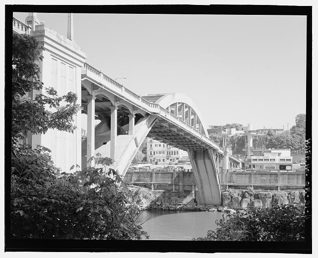 11. Perspective view of west elevation of the bridge, view from the northwest -