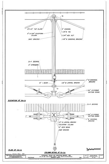 HAER OHIO,23-STOVI.V,1- (sheet 3 of 4) - Fosnaugh Truss Leg Bedstead Bridge,