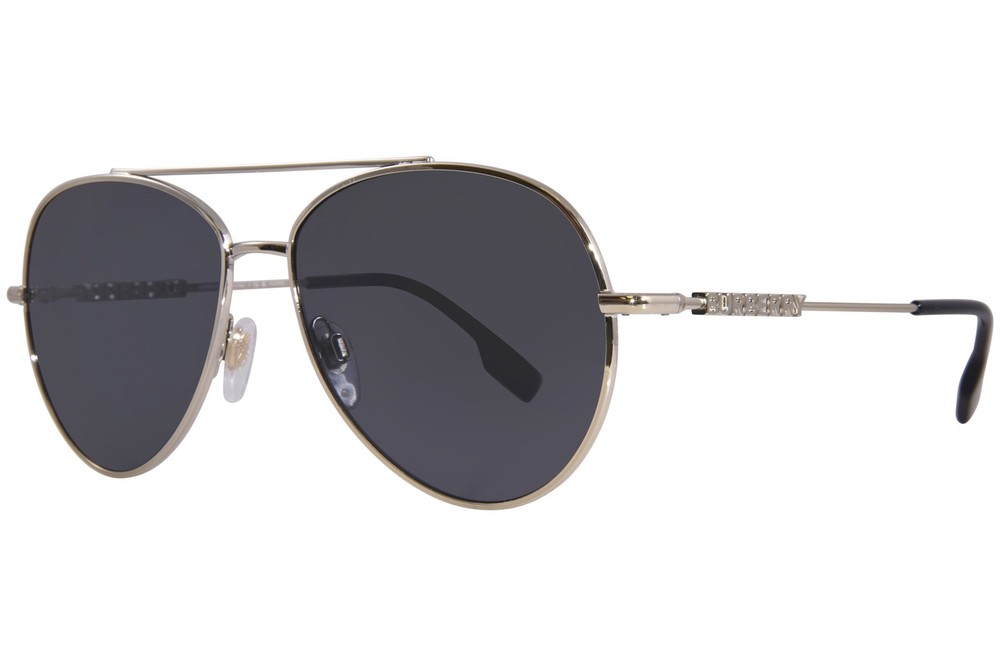 Burberry BE3147 110981 Sunglasses Women's Light Gold/Polarized Dark Grey 58mm