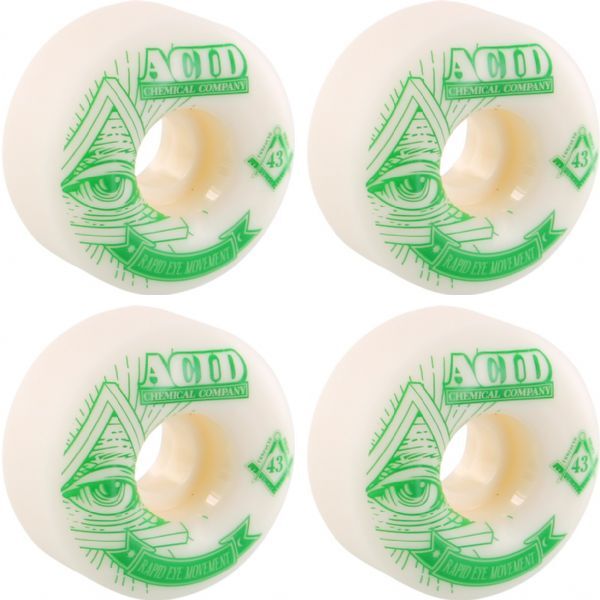 Acid Chemical Wheels REM Pyramid Skateboard Wheels - 56mm 101a (Set of 4)-image