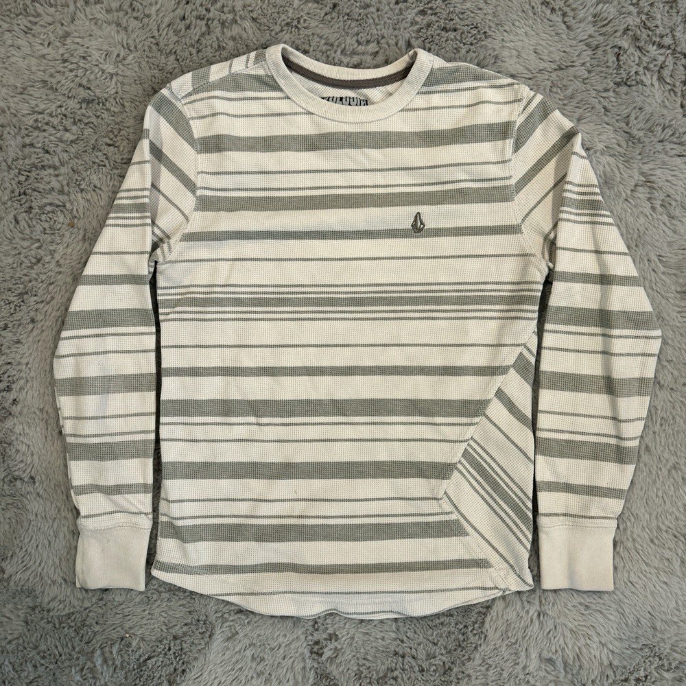 Vintage Y2K Volcom Striped Long Sleeve Size Small