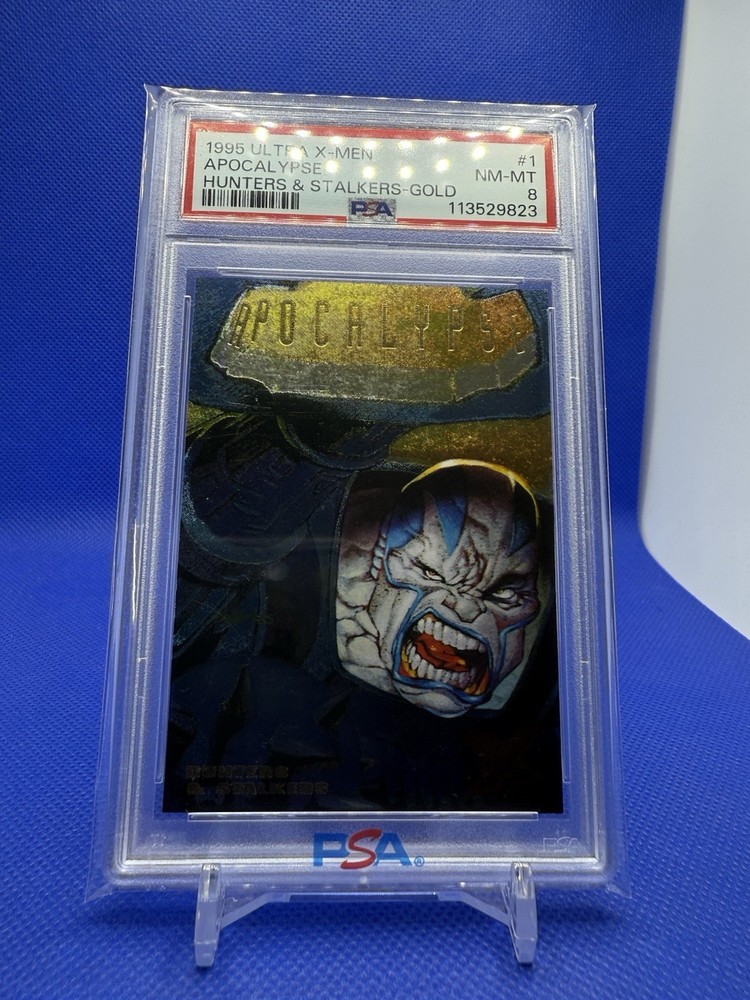 Apocalypse 1995 Fleer Ultra X-Men PSA 8 Hunters & Stalkers Gold Foil #1 Marvel