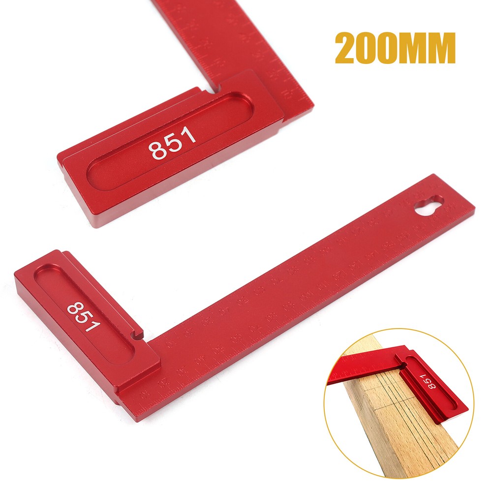 Right Angle Try Square Metal Ruler For Woodworking Carpenter Tools Portable USA