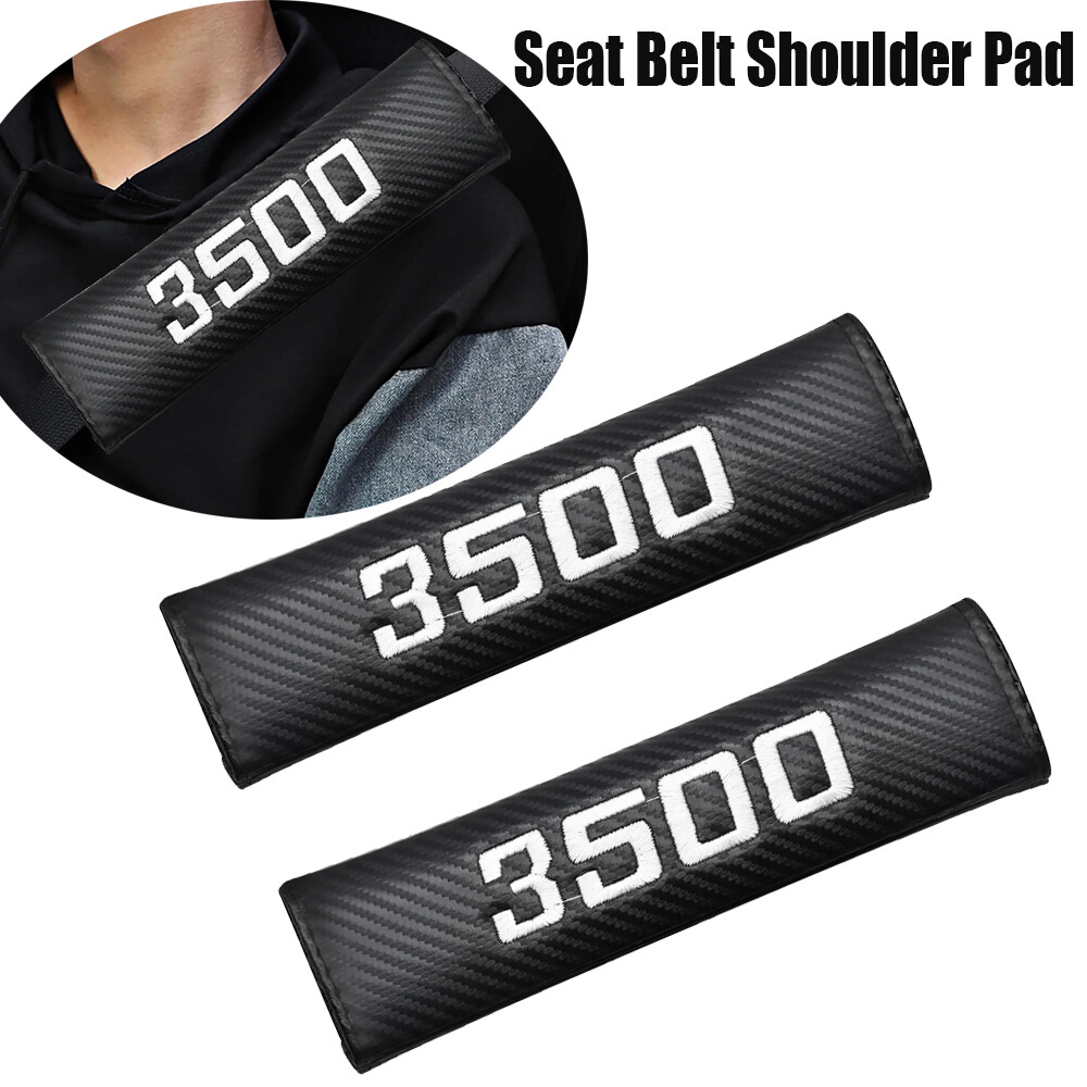 White For Dodge Ram 3500 2X Car Safety Seat Belt Shoulder Pad Cover Cushion