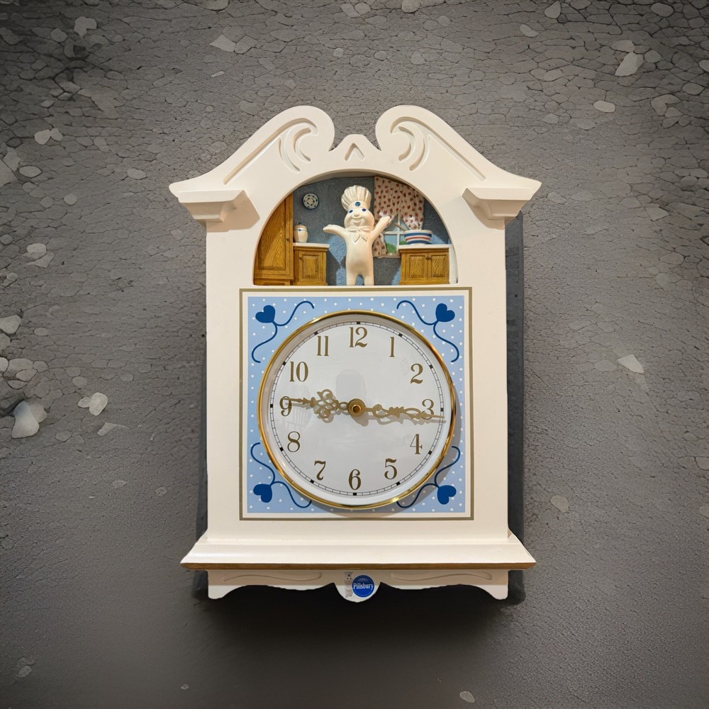 Pillsbury Doughboy “1999” Collector Clock- By Danbury Mint *EXCELLENT CONDITION*