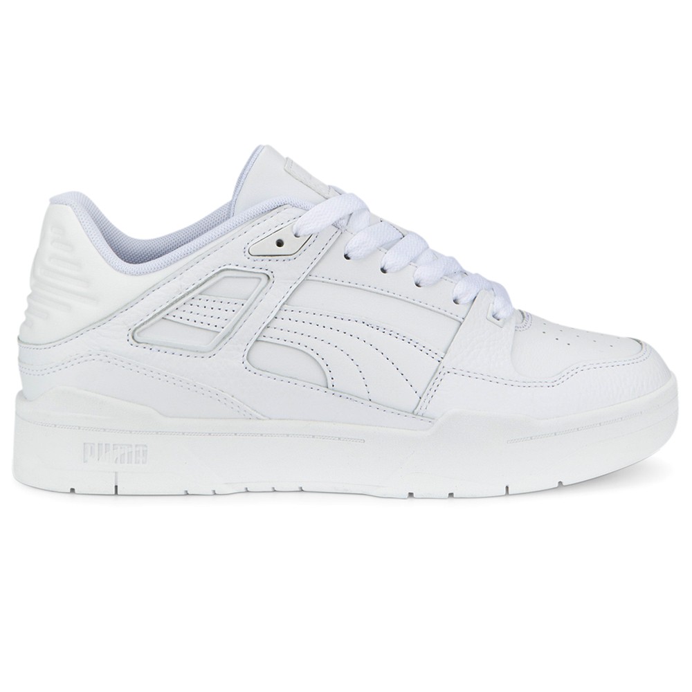 PUMA Slipstream Leather Lace Up  Mens White Sneakers Casual Shoes 38754402