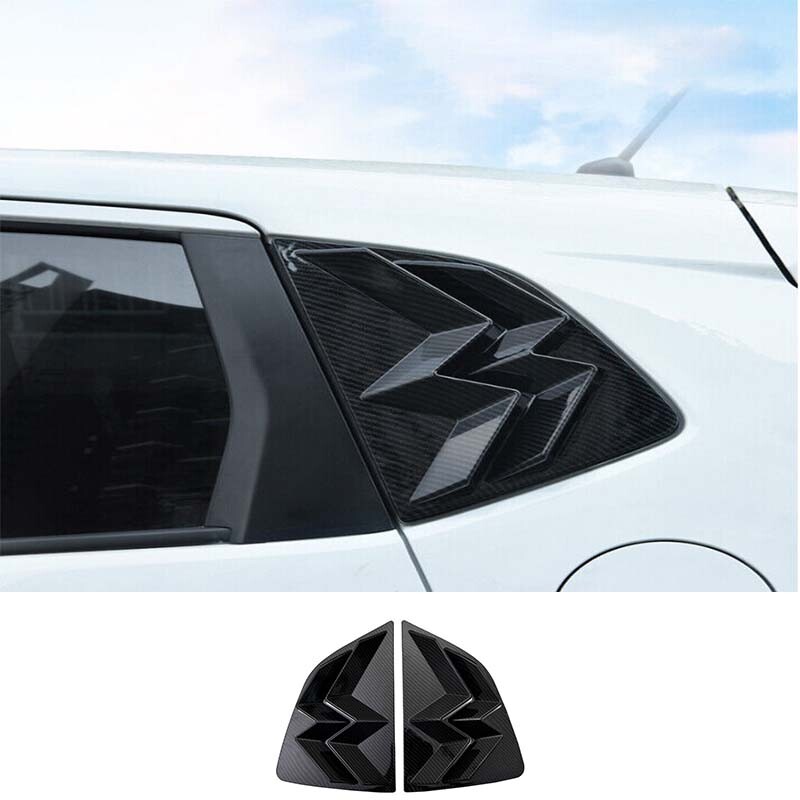 Louver shutter trim For Honda Fit Jazz carbon fiber 2014 2015-2020 Side Window
